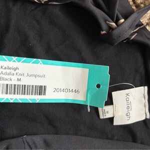 Kaileigh Black Knit Jumpsuit